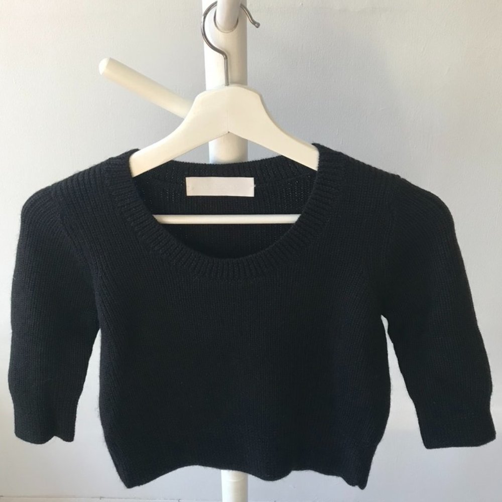 Hesperios Cropped 100% Baby Alpaca Sweater